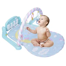 Детский коврик для активных игр, игрушка для сидения с фортепианной клавиатурой, кольцо, детский спортивный обучающий фитнес-рамка, мульти-кронштейн, игровой коврик для детей