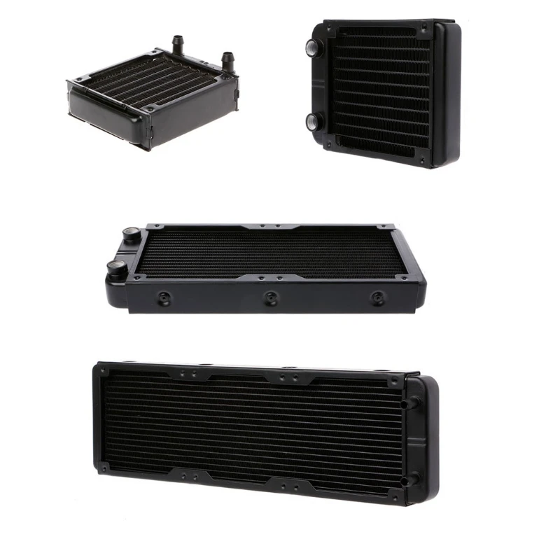 

360/240/120/80mm Aluminum Computer Radiator Water Cooler 18 Tube CPU Heat Sink Exchanger