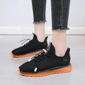 

Leader Show Athletic Shoes For Woman Lace-up Air Mesh Trend Women Sneakers Brand New Zapatillas Mujer 2019 Woman Shoes Rubber