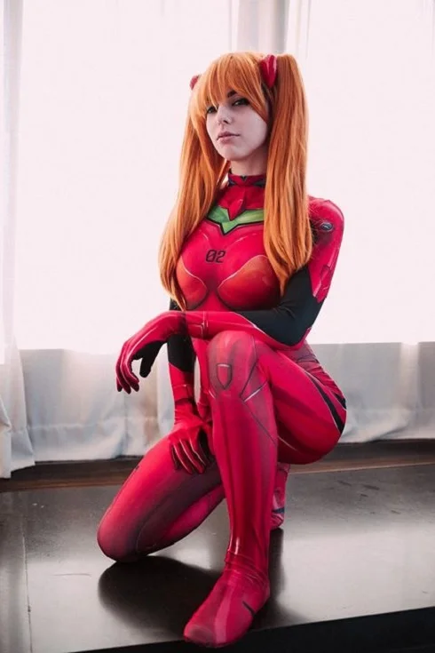 

3D Print Soryu Asuka Langley Girl Cosplay Costume Spandex Zentai Suit Halloween costumes for woman Hot Sale Free Shipping