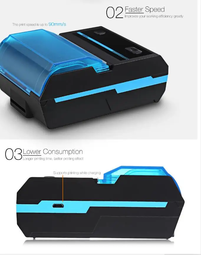 58mm Android POS Thermal Receipt Printer Thermal Line Printer professional receipt machine