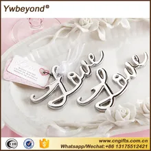 Оптовые индийский свадебный возвратный подарок подарки для гостей любовь античный золотой, Серебряный пивная бутылка с надписью "Love" открывалка для бутылок