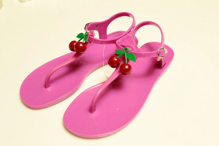 

Charming Bow Thong Jelly Shoes Woman Jelly Flip Flops Women Sandals Ladies Flat Slippers 2017