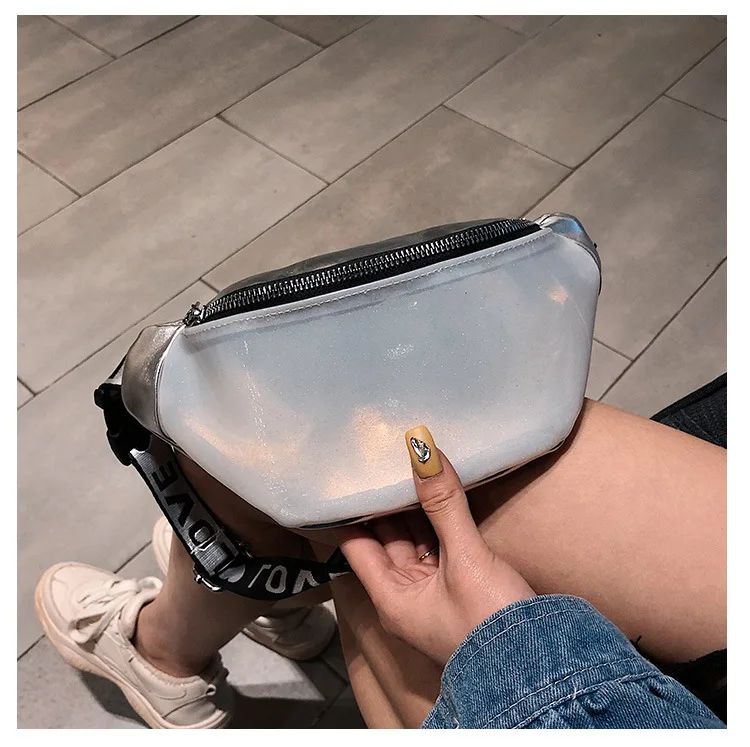 Casual Transparent PVC Fanny Pack Waist Bag Women Fanny Pack for Ladies Lovely Waist Bag