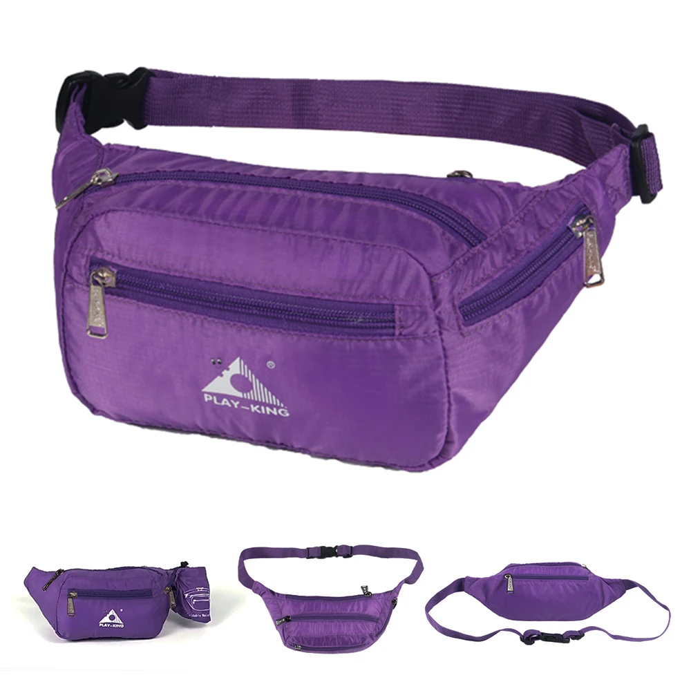 

Outdoor Ultralight Foldable Waist Bag Water Resistant Adjustable Waist Belt Fanny Pack Cell Phone Holder Bag for Men Women