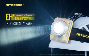 

NITECORE EH1 Explosion-Proof Headlamp CREE XP-G2 S3 LED Headlight +USB Cable+Adapter+adhesive Mount Industrial Lighting