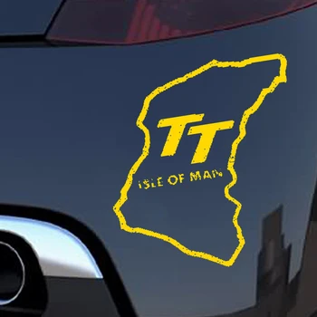 

HotMeiNi Car Sticker Jdm styling Window Bumper Decal Vinyl Truck Fridge Waterproof "Isle Of Man TT" 12.2*13cm