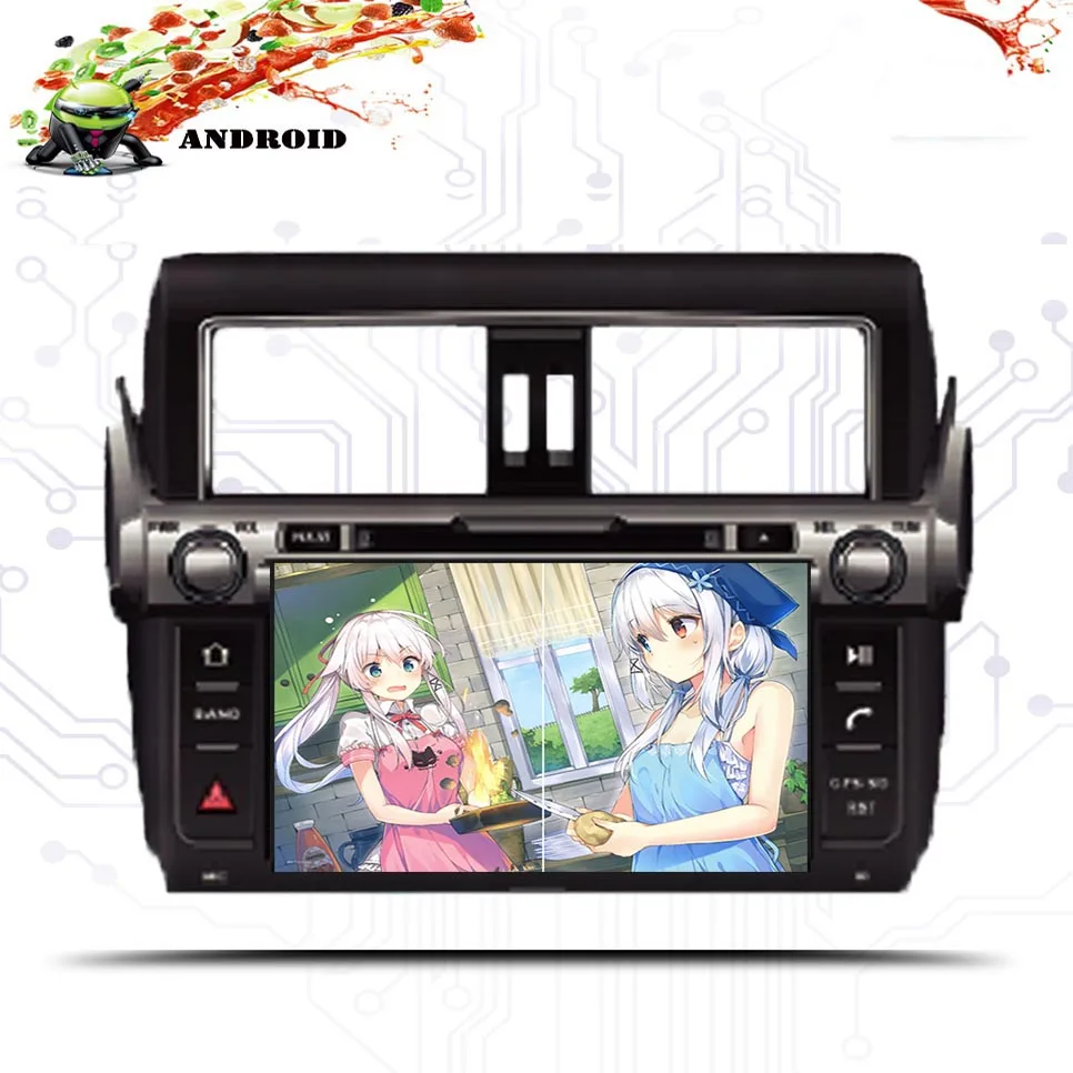 Perfect 4G 64G Android9.0 For Toyota PRADO 150 2014 2016 2017 Octa Core 9" 1024*600 Bluetooth Car DVD Radio GPS Navigation Tape Recorder 0