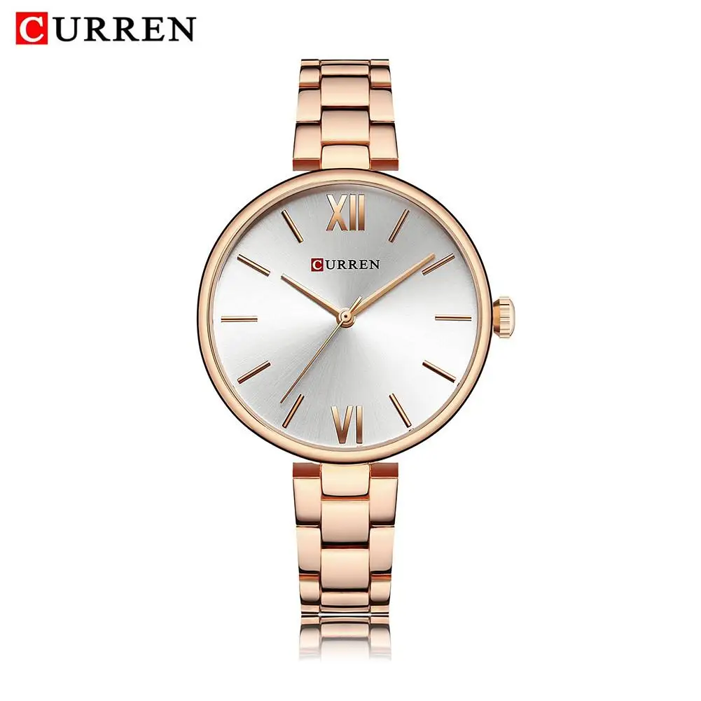 

CURREN 9017 Women Watch New Quartz Top Brand Luxury Fashion Wristwatches Ladies Gift Relogio Feminino
