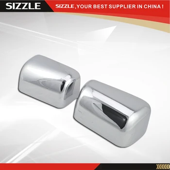 

Plastic Chrome ABS Side Mirror Cover For Ford F250 F350 Super Duty 2008-2015 Upper Half