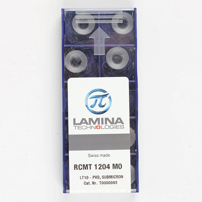 Оригинальные высококачественные Высокопроизводительные LAMINA RCMT 1204 MO (10 шт./лот) вольфрамовые карбидные режущие инструменты вставки