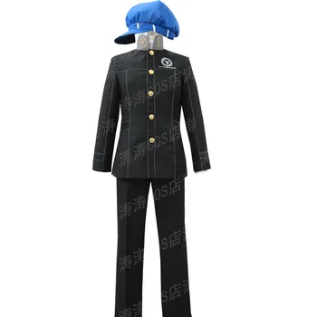 

2019 Shin Megami Tensei Persona 4 Yasogami Yu Narukami Cosplay Costume Adult Men Boy School Uniform Costume With Hat