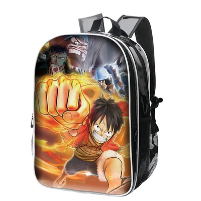 

Anime One Piece/FAIRY TAIL Cosplay Anime backpack Korean college style pu female male student bag birthday gift