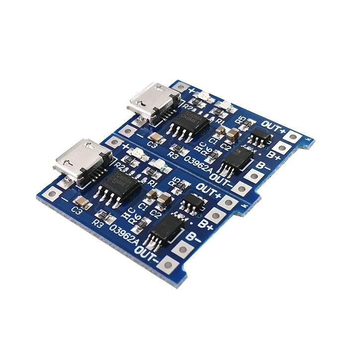 10 шт. зарядная плата TP4056 с Micro USB 5 В 1A 18650|Интегральные схемы| |
