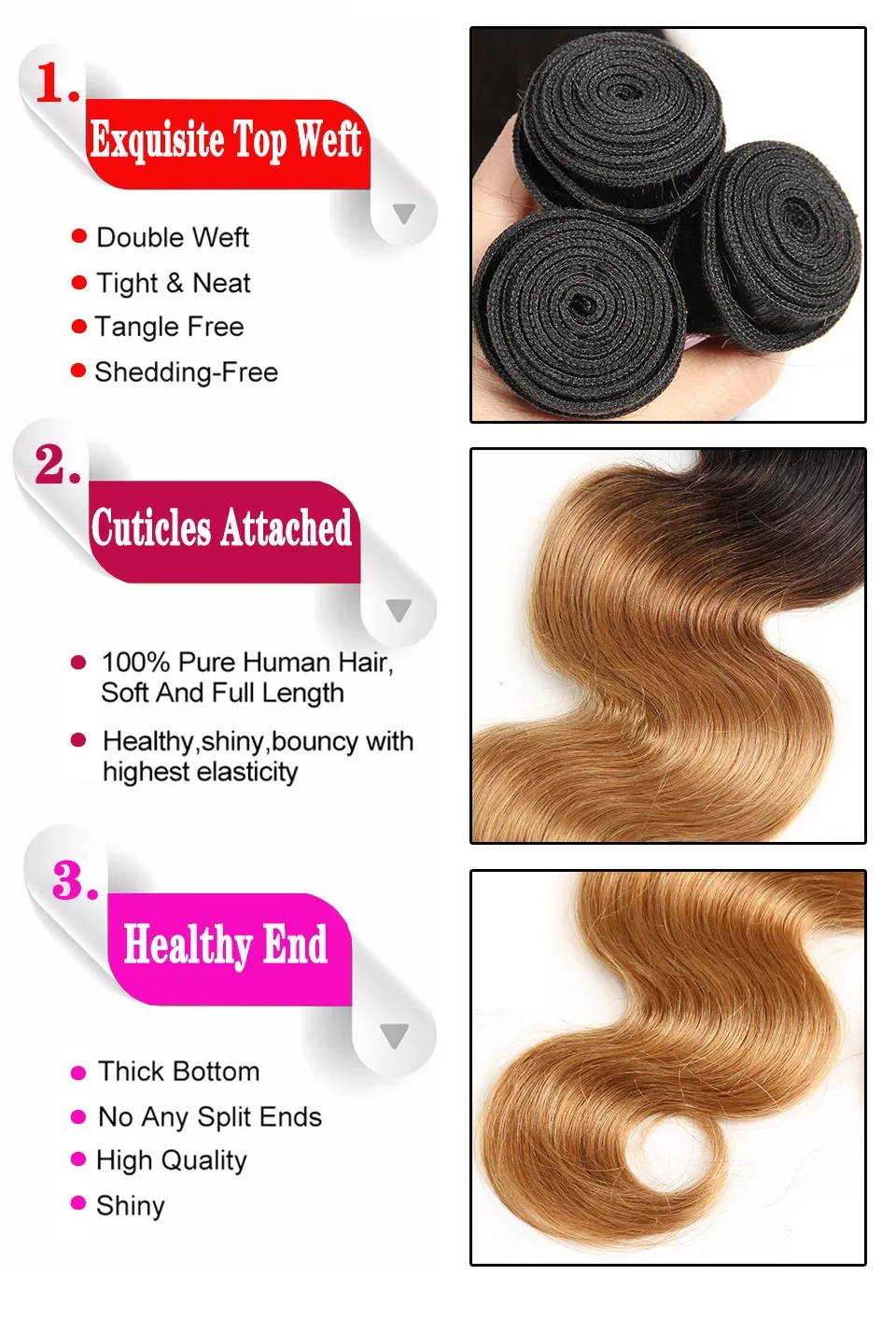 ombre brazilian hair