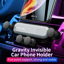 New Gravity Car Phone Holder For iPhone X XS 8 7 Plus Windshield Car Mount Phone Stand Car Holder In Car Air Vent Mount Stand car windshield swivel mount holder for the new ipad black