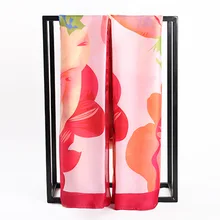 2015 high-grade thin cotton twill silk scarves Ms printing elegant silk scarf