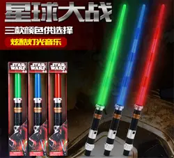 Косплэй Kylo Ren Дарт Вейдер Star Wars световой меч с подсветкой LED красный меч Пластик лазерный меч голос Книги об оружии фонарик подарок