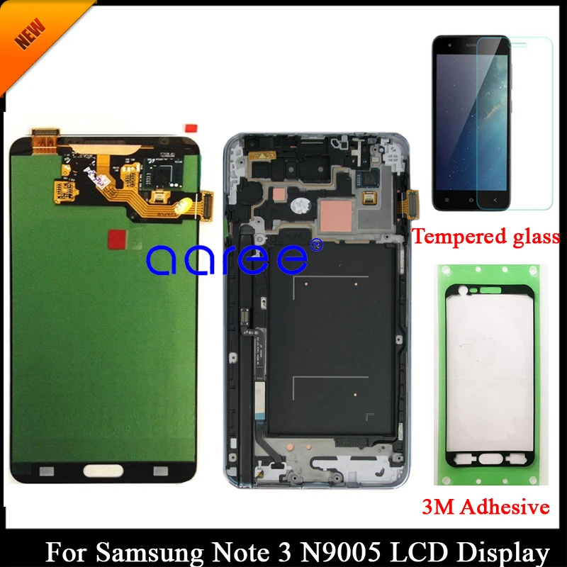 

100% Tested Super AMOLED For SAMSUNG Note 3 N9005 Display for Samsung Note 3 N9005 N900A LCD Screen Touch Digitizer Assembly