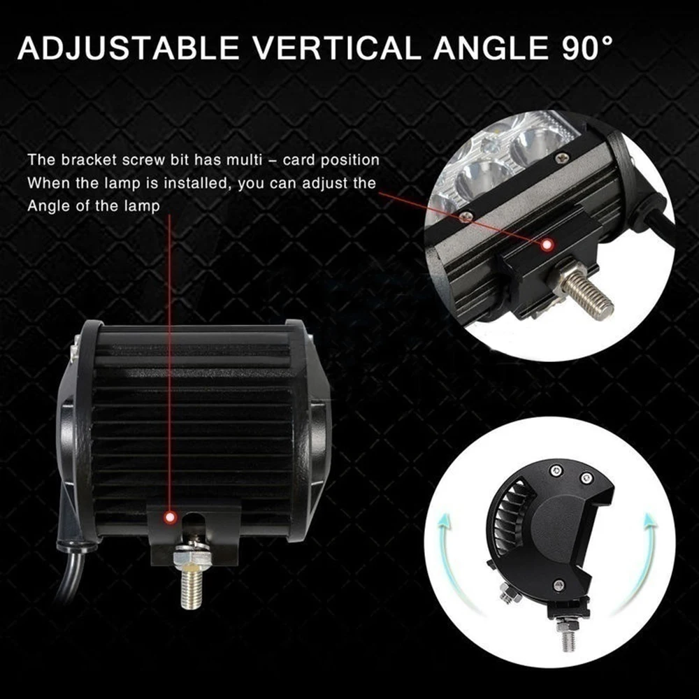 1 шт. 4 дюйма 18 Вт 6 светодиодный водонепроницаемый IP67 рабочий светильник светодиодный точечные прожекторы световые для 4x4 грузовиков внедорожных транспортных средств светодиодный светильник бар