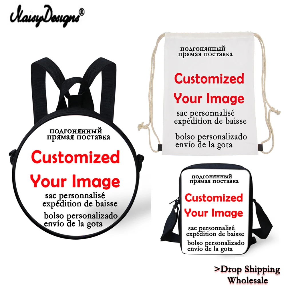 6pcs Custom your image College Teen Girls Boys Backpacks Girls School Mochila Daily with Round bags Messenger Dropshipping 6pcs Custom your image College Teen Girls Boys Backpacks Girls School Mochila Daily with Round bags Messenger Dropshipping