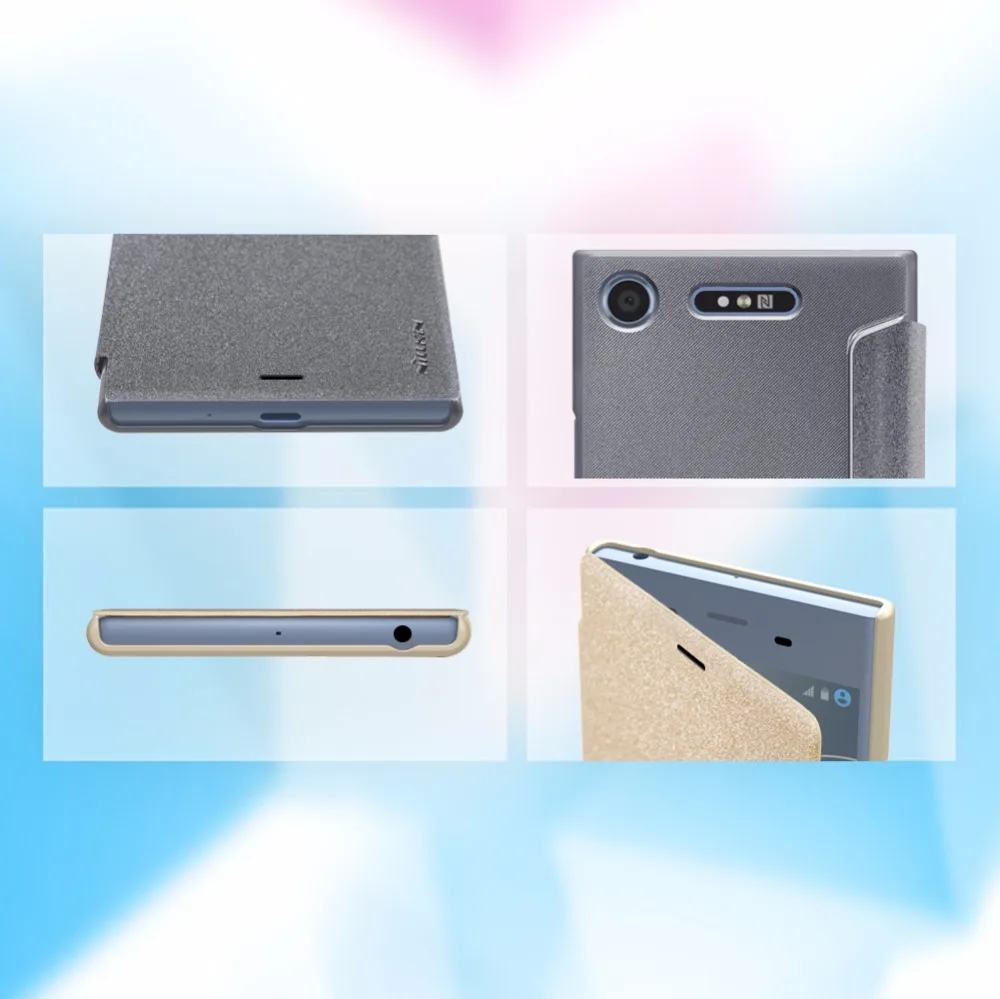 Nillkin для sony Xperia XZ1 чехол 5 2 дюйма блестящий тонкий флип телефона s защитный