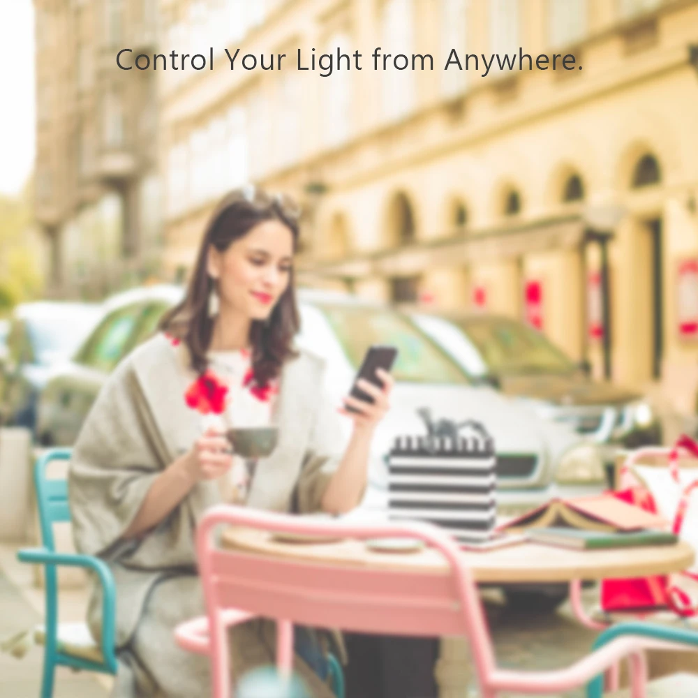 Светодиодная лампа Tuya Smart Life APP с регулируемой яркостью E27 WiFi RGB голосовое