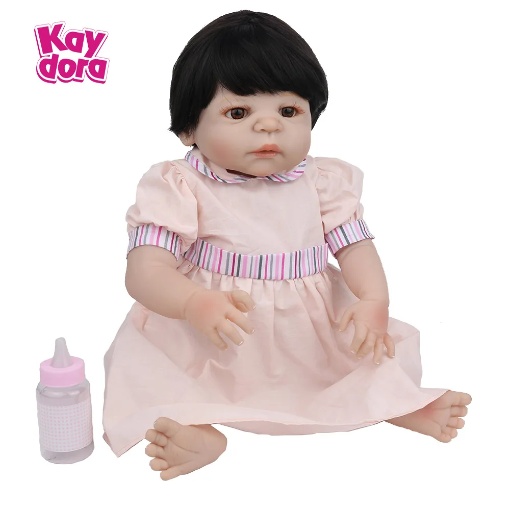 

KAYDORA 22 inch 55cm Full Silicone Reborn Baby Dolls Alive Lifelike Real Dolls Realistic Girl Dolls Children Birthday Gifts