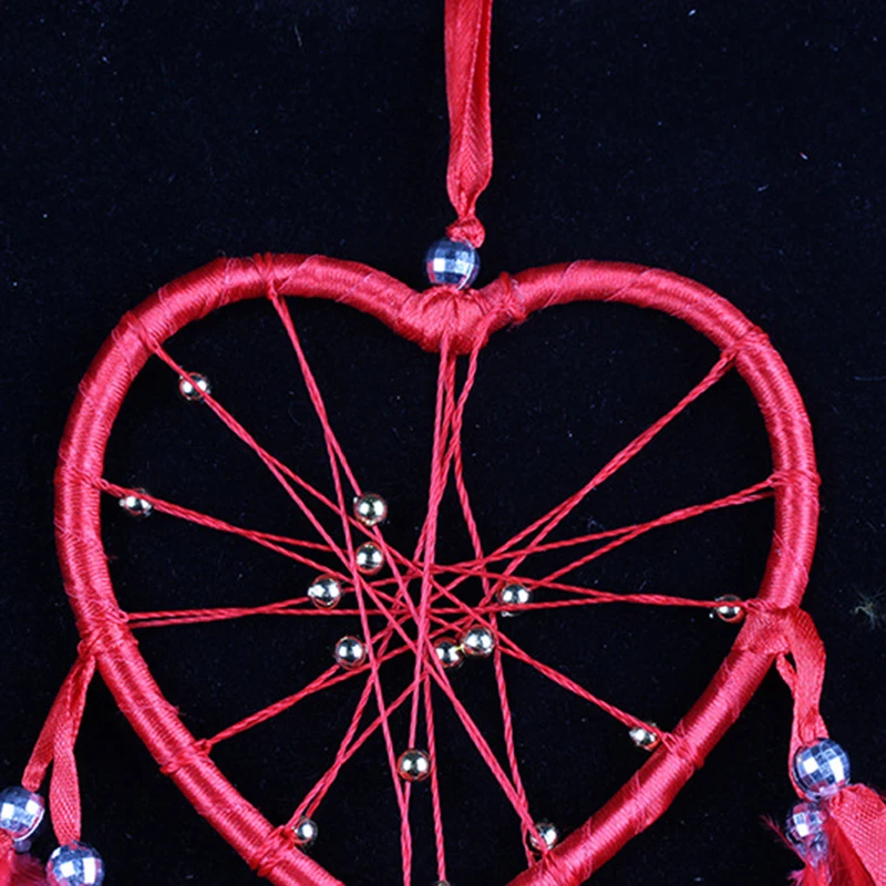 Newest Heart Shaped Dream Catcher Dreamcatcher with Feathers Wall Hanging Home Decor