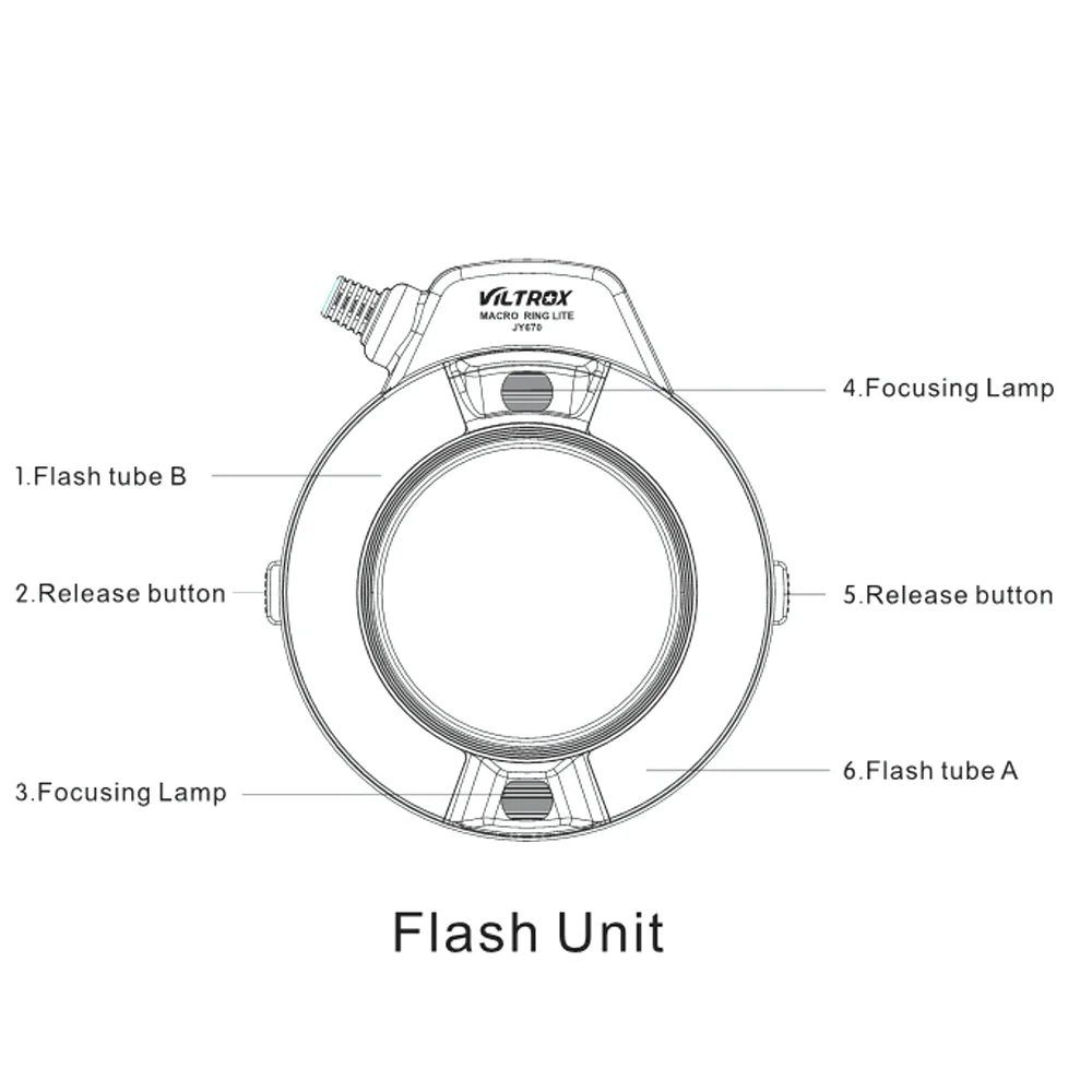 VILTROX JY-670 Macro Ring Light flash (11)