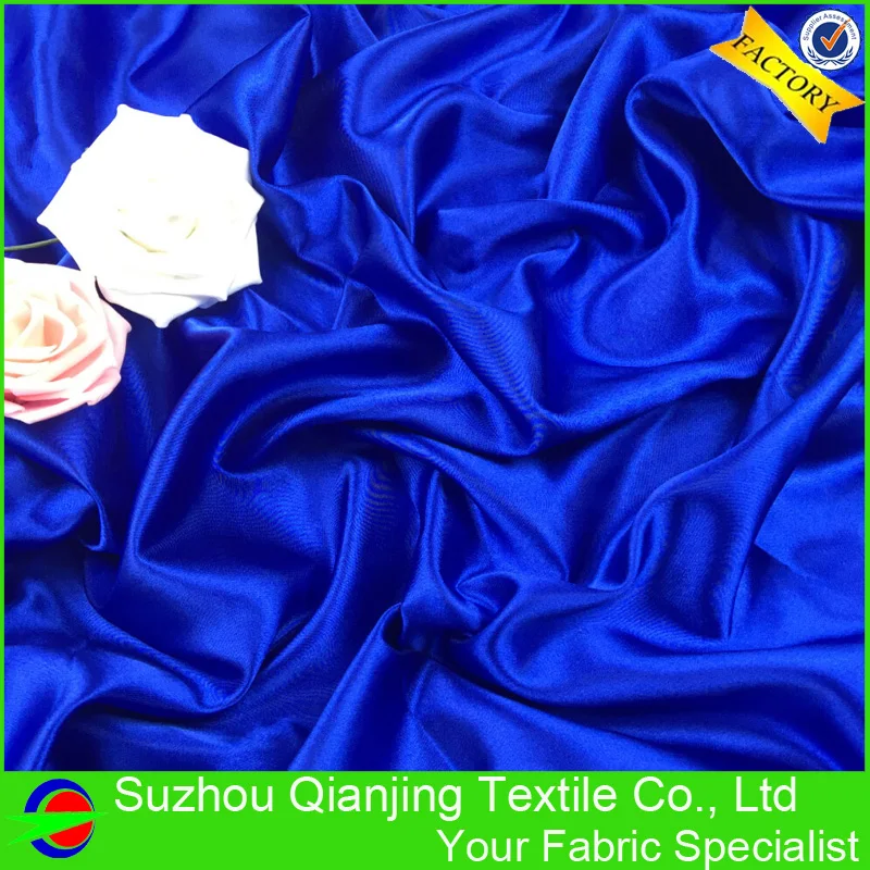 Buy Silky Feeling Dark Royal Blue Satin Fabric 100