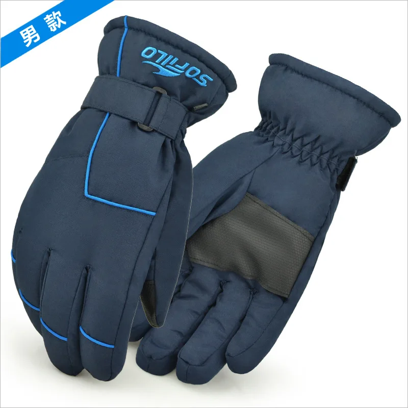 Теплые зимние мужские перчатки женские водонепроницаемые мотоциклетные лыжные перчатки для взрослых снегоход «Snow» перчатки ST32