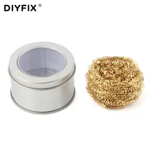 DIYFIX Железный кончик паяльника очиститель Чистящая стальная проволочная щетка с держателем подставки сварочный инструмент Аксессуары ремонтный инструмент металлическая щетка для удаления ржавчины