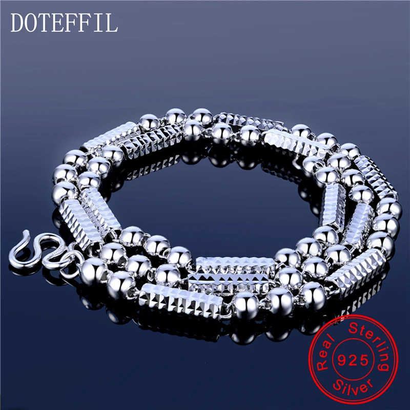 DOTEFFIL 925 пробы серебряные ювелирные изделия мужское ожерелье классическое