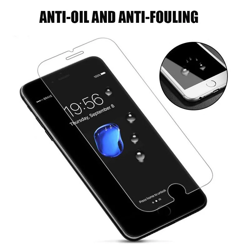 Mwihphms 2PC закаленное стекло для iphonex xs xsmax xr Защитная пленка экрана iphone4 5 6 7 8 plus
