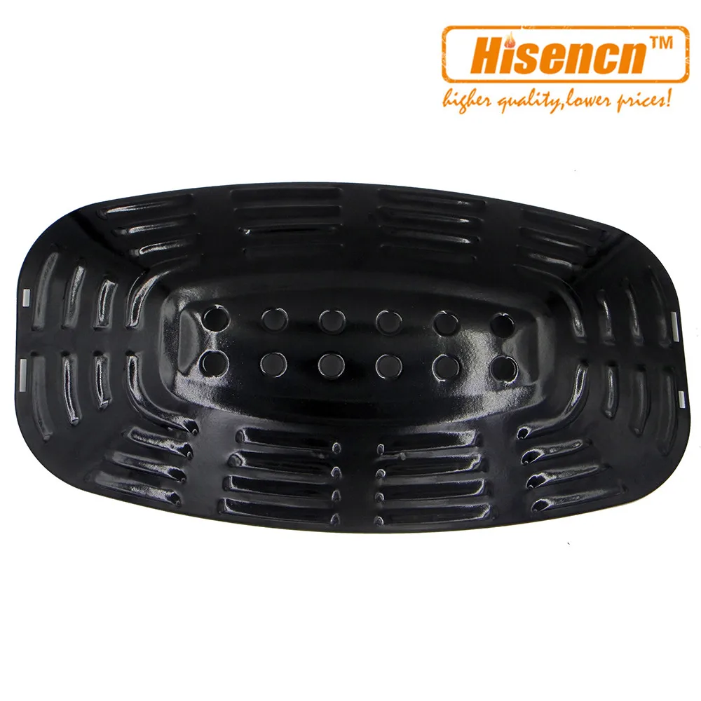 

Hisencn 21.8 inch 97331 1pcs BBQ Parts Porcelain Steel Heat Plate Shield Burner Cover Replacement For Uniflame Gas Grills Models