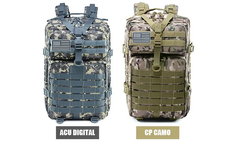 Mochilas à Prova Bolsa de Desporto ao ar Bug para Fora Grande Capacidade Homem Exército Militar Tático Dbug Água Livre Caminhadas Acampamento Caça 3 p 45l 7 High Quality Esporte e Lazer