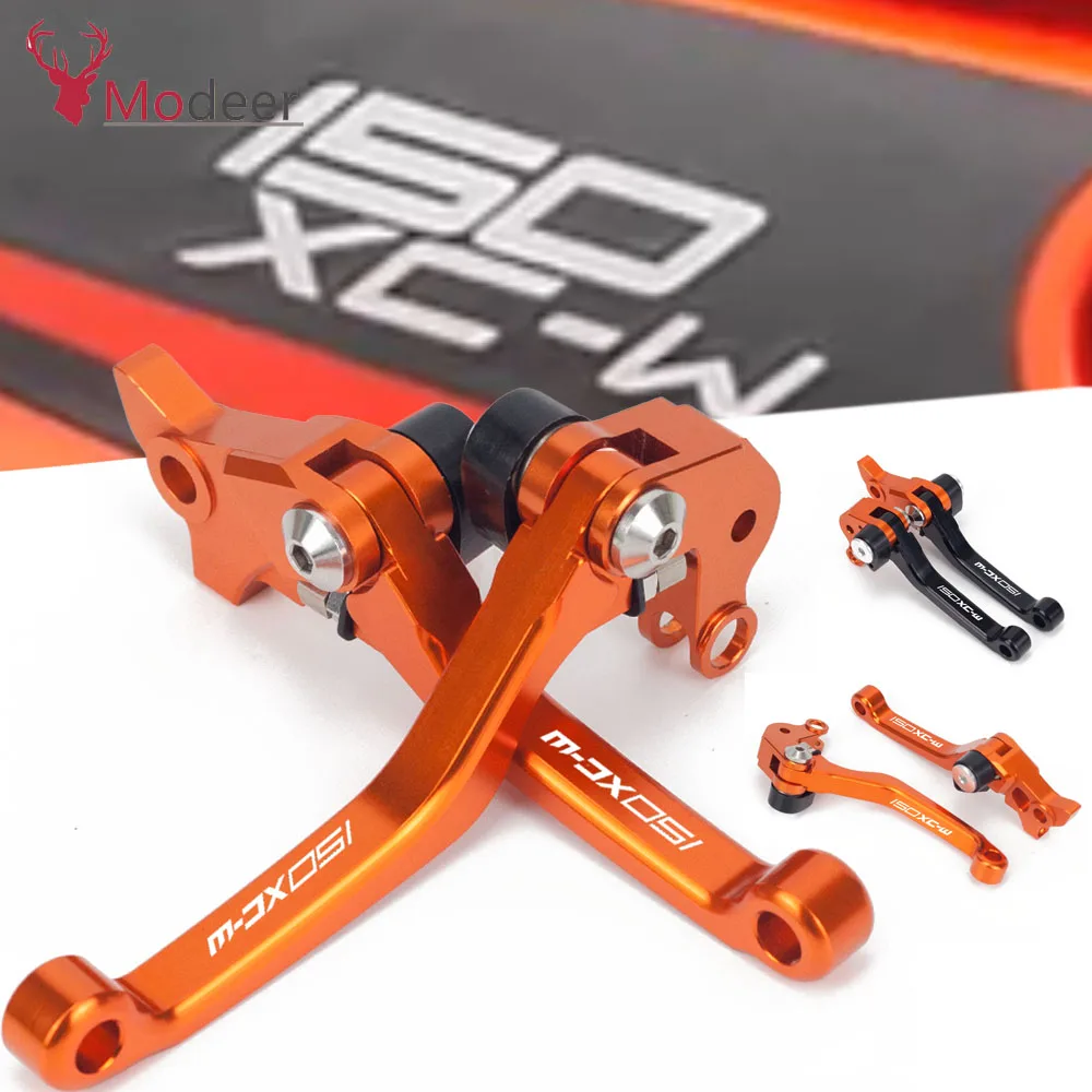 

CNC Motorcycle DirtBike Dirt Pit Bike Motocross Pivot Brake Clutch Levers For KTM 150XC-W 150 XC-W 2017 2018 2019