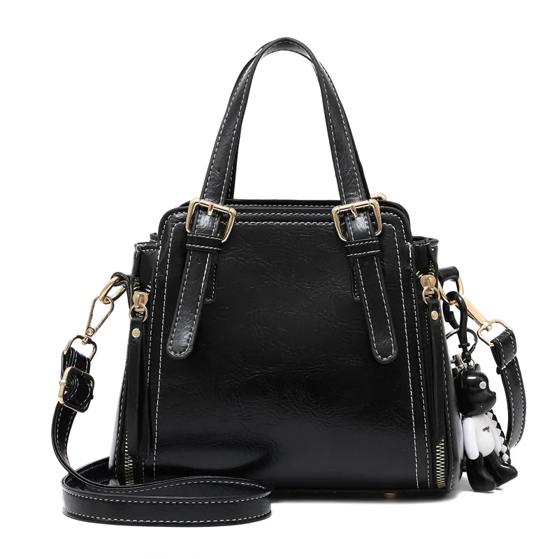 

2019 trend PU leather cool style shoulder bag women's handbag