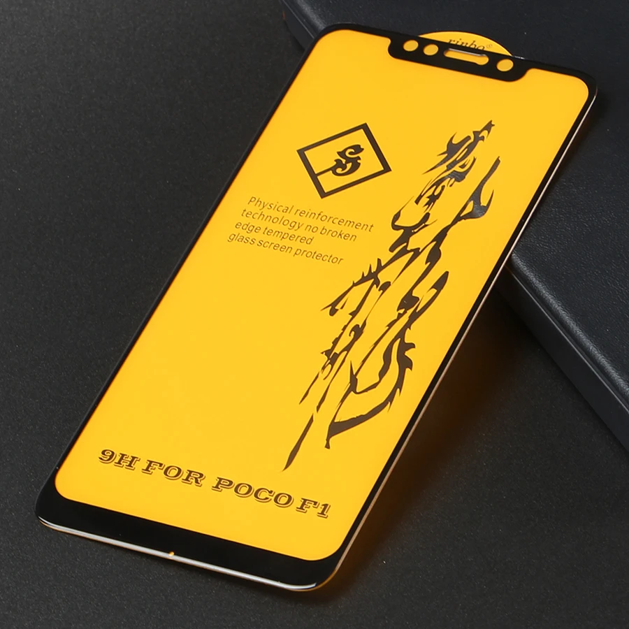 WOLFPSYCH Новый 6D Полный Клей закаленное Стекло для Xiaomi Pocophone F1 полное покрытие Экран