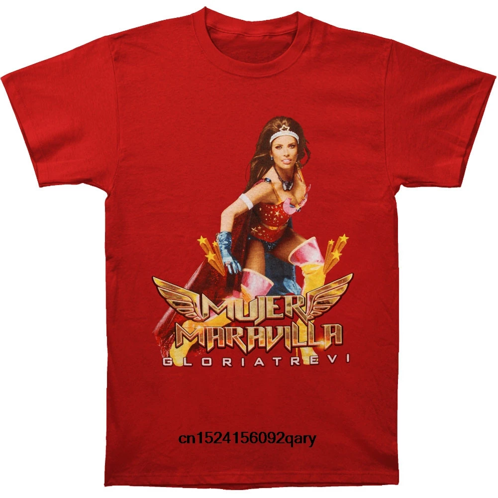 

Men Funny T Shirt Women Cool tshirt Gloria Trevi Mujer Maravilla T-shirt