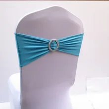 150 шт лайкра стул лук с круглой пряжкой лайкра крепежная створка стула полосы для свадьбы, памятные события украшения