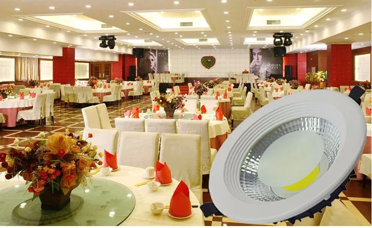 Luz de Teto Frete Grátis Super Bright w - 10 15 85-265 v Dimmable Levou Downlight Recesso Led Down Light Lâmpada Quente Branco Frio 7 12 Luzes embutidas de LED