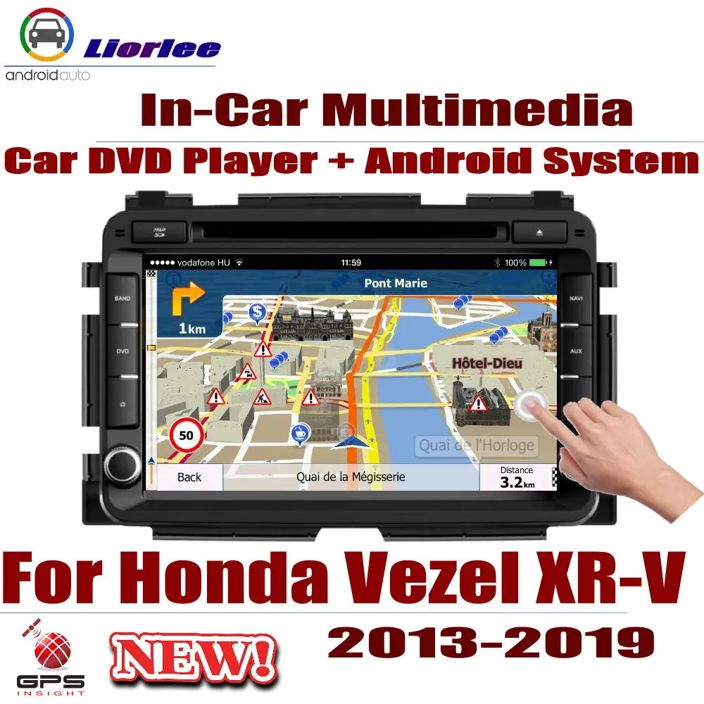 Discount Car Android System RockChip PX5 1080P IPS LCD Screen For Honda Vezel XR-V 2013-2019 DVD Player GPS Navigation 0