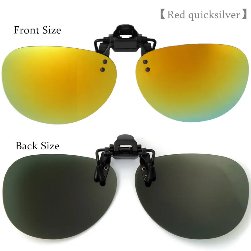 Bobing унисекс поляризованные прикрепляемые солнцезащитные очки близорукие вождения ночного видения объектив Anti-UV400 Велоспорт солнечные очки клип
