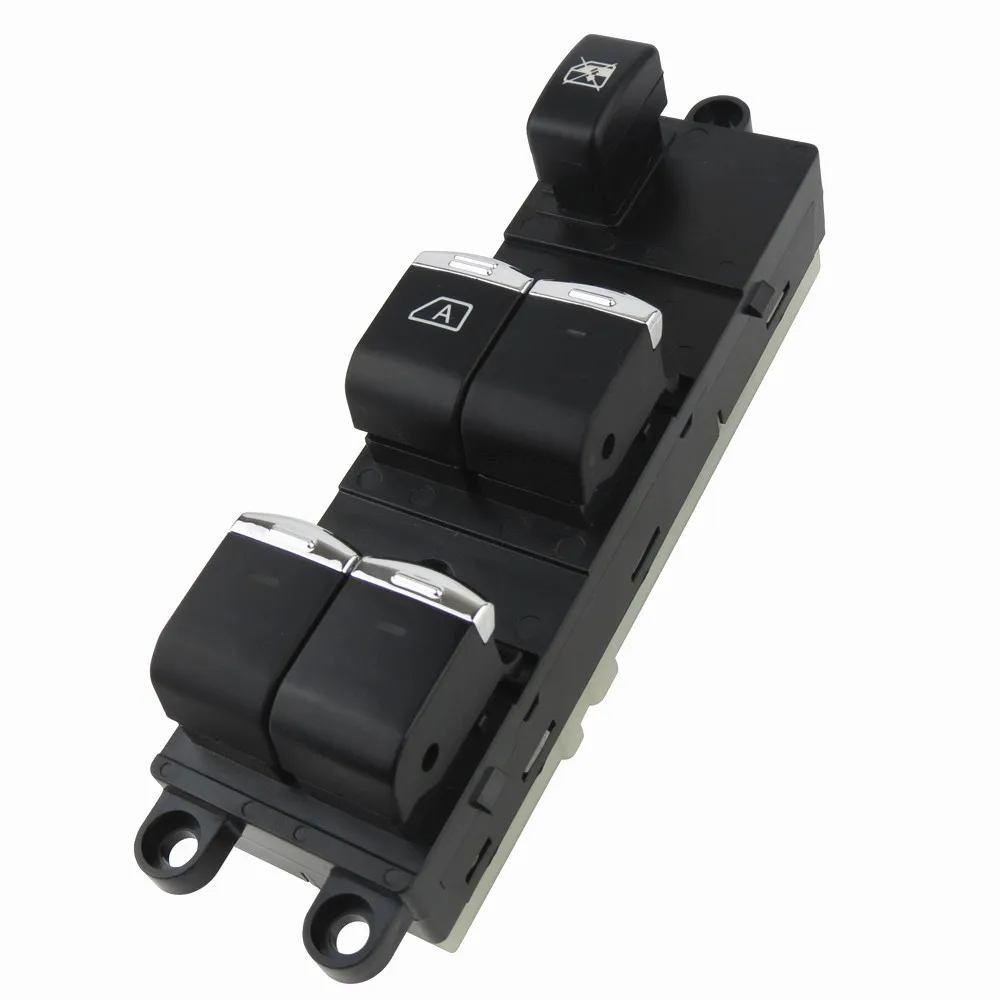 

With Chrome 25401-EB30B 25401EB30B For Nissan Pathfinder Navara Qashqai 2005-2015 Front Window Switch 25401-BB65B 25401-BR00B