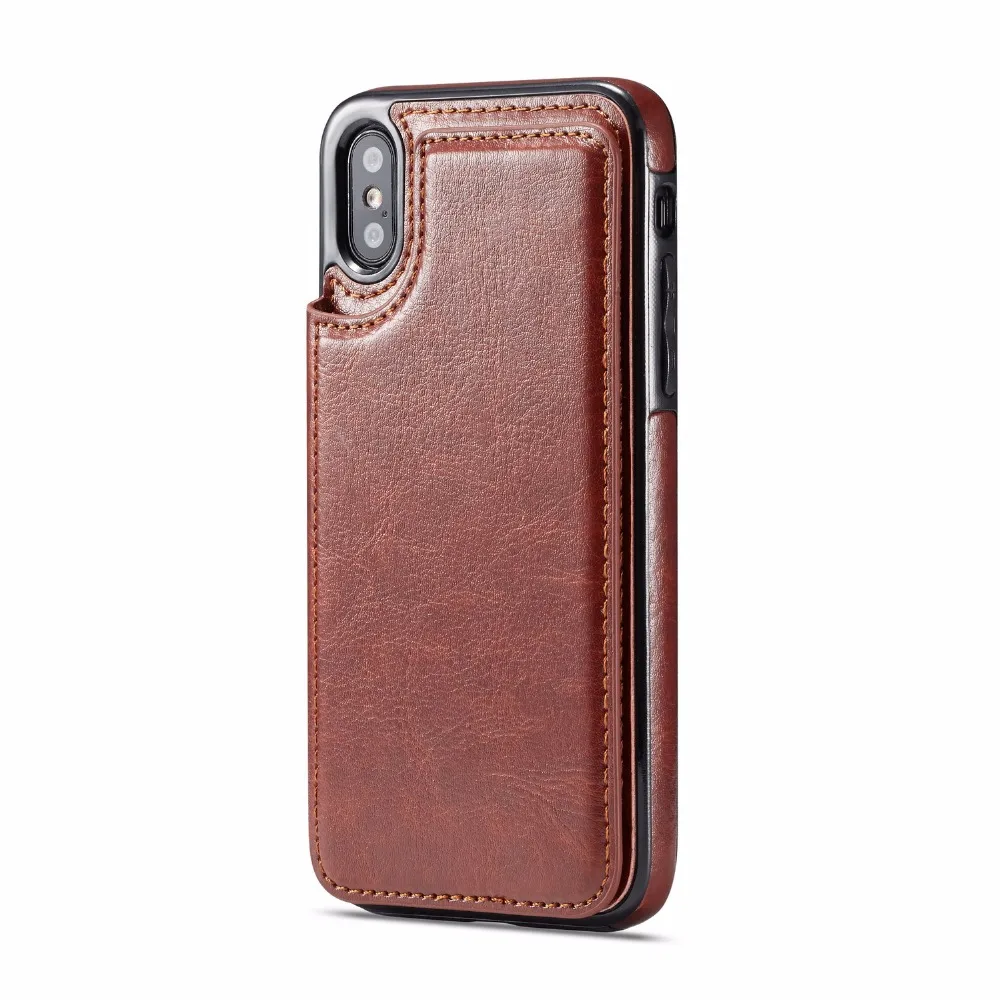 Para iphone XS Max XR X Funda de cuero PU cartera trasera magnética tapa delgada funda para iphone 7 Plus 8 6 6 s caso Para iphone XS Max XR X Funda de cuero PU cartera trasera magnética tapa delgada funda para iphone 7 Plus 8 6 6 s caso