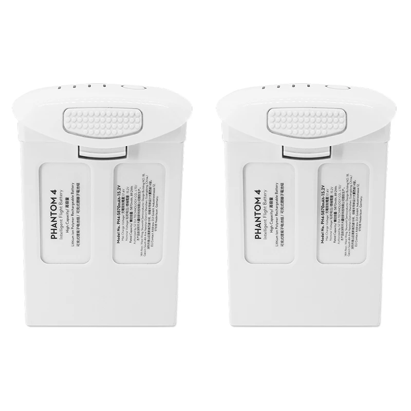 

100% Phantom 4 Series 5350mAh Battery DJI P4 Advanced Professional + Flight Intelligent Batteries 2PCS Original Brand Wholesale