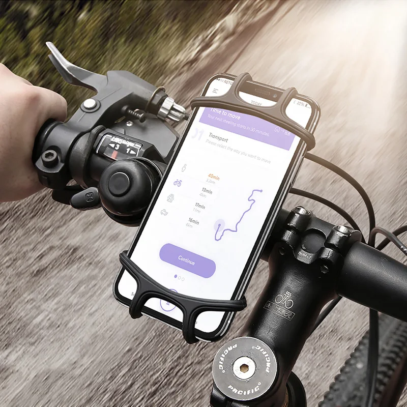 Держатель для руля велосипеда силиконовый iPhone Samsung Xiaomi Huawei GPS|Подставка