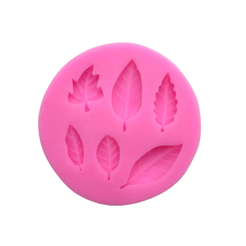 Practical Mini Leaf Cake Mold Silicone Leaves Set Fondant Mold Cake Decoration Different Shapes